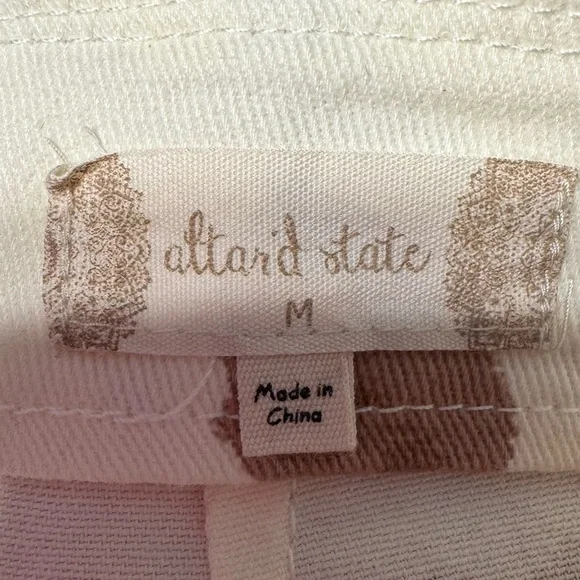 Altar’d State Brown Cow Print Fringe Mini Skirt Cowgirl Festival M NWT - Picture 7 of 9